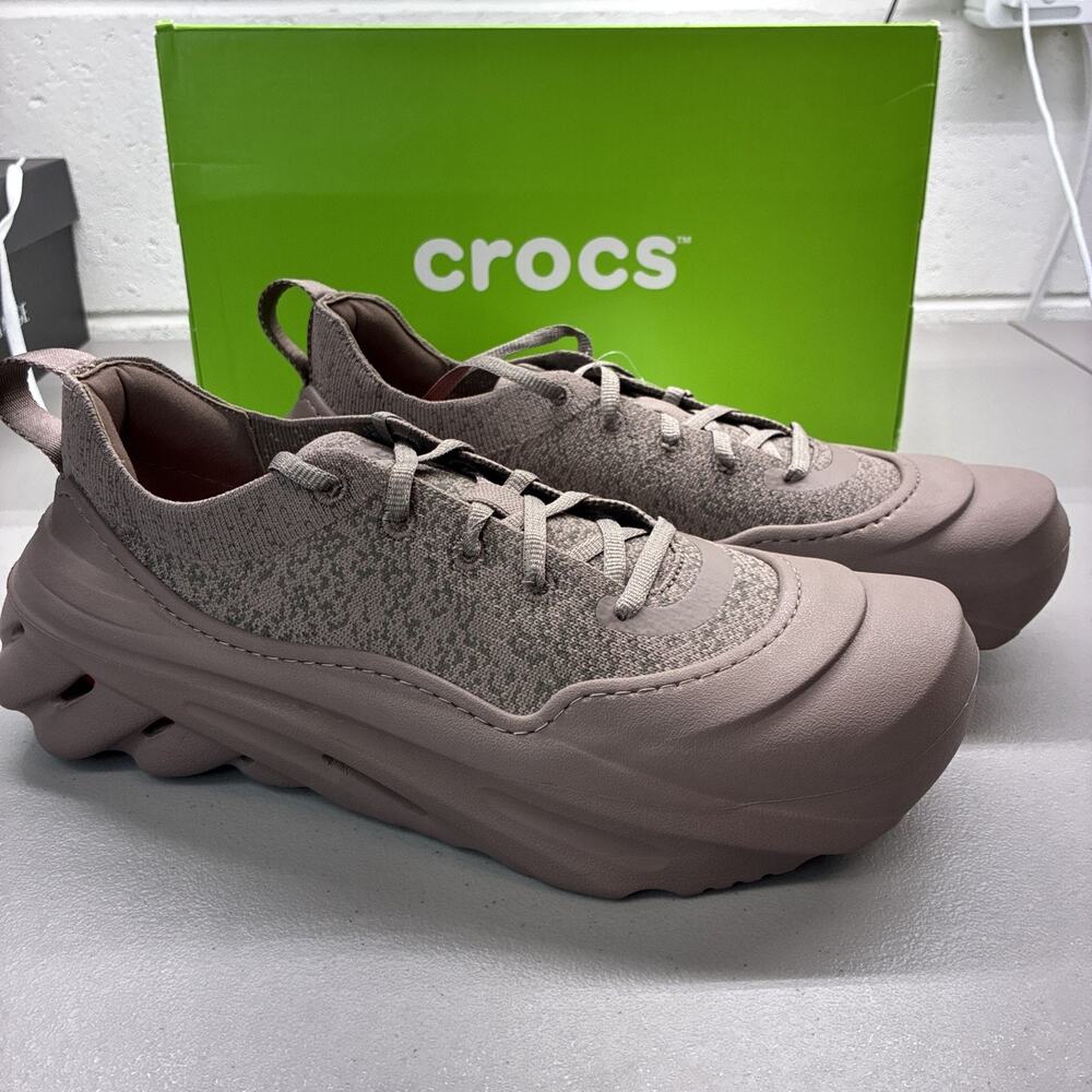 CROCS MENS ECHO SURGE TRUFFLE /MULTI SLIP ON SHOES #210079-0LG Size 9 Men’s